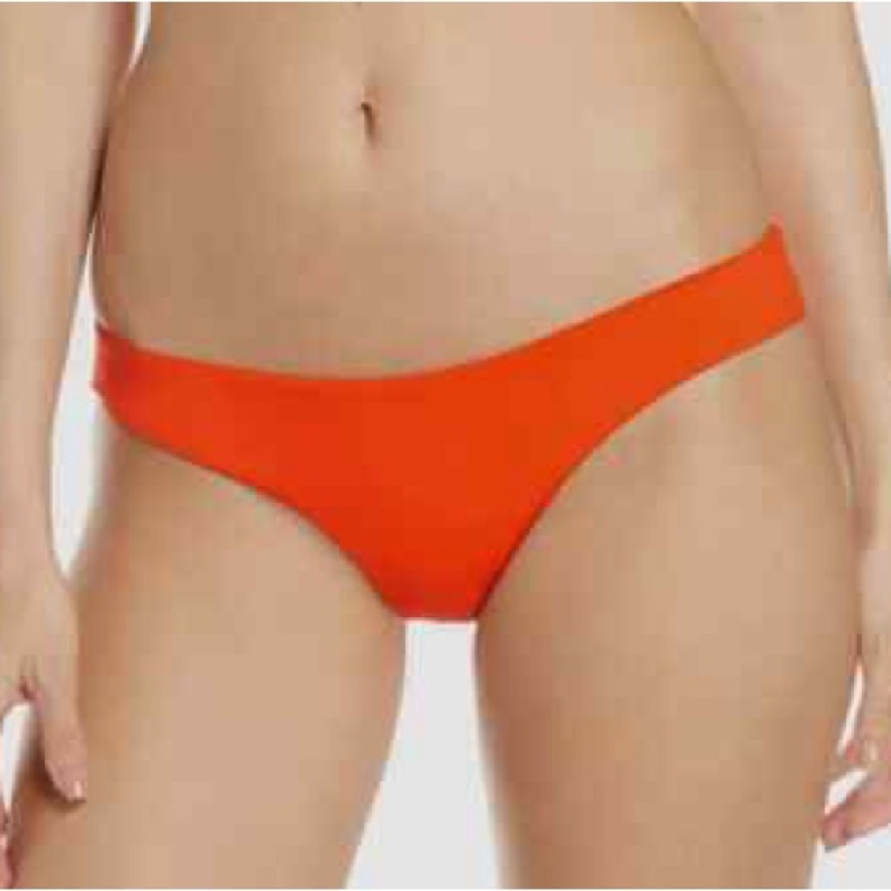 NWT L*space Sandy full bikini bottoms red orange